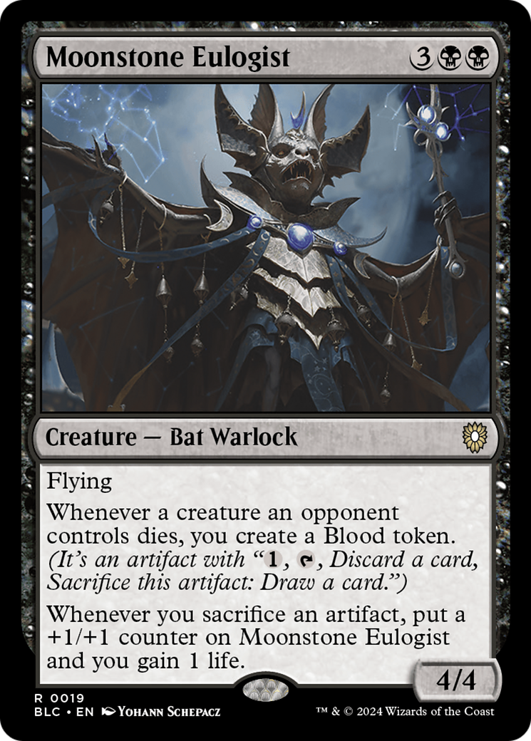 Image of Moonstone Eulogist [Bloomburrow Commander]