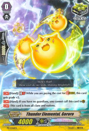 Thunder Elemental, Gororo - PR/0366EN (PROMO CARDS)