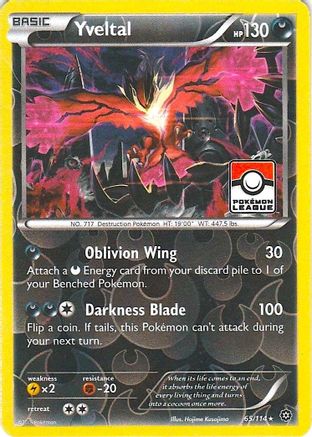 Image of Yveltal (65/114) (Steam Siege League Promo) [XY: Steam Siege]