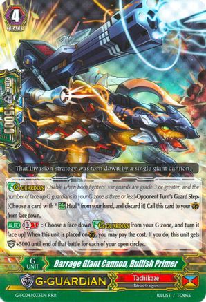 Barrage Giant Cannon, Bullish Primer (FIGHTERS COLLECTION 2017)