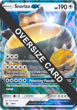 Image of Snorlax GX (SM05) (Jumbo Card) [Sun & Moon: Black Star Promos]