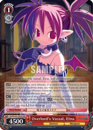 Image of Overlord's Vassal, Etna (DG/EN-S03-TE07R RRR) [Disgaea]