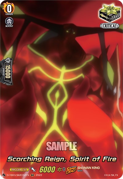 Image of Scorching Reign, spirit of Fire (D-TB03/SKR152EN) [Shaman King]