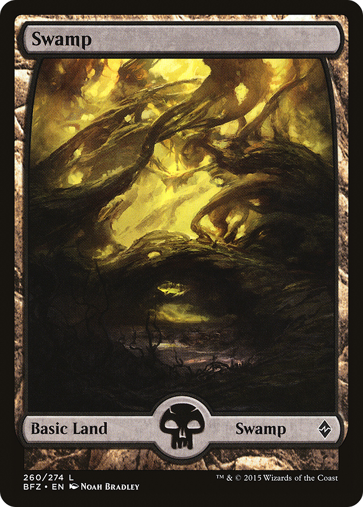 Image of Swamp (260) (Full Art) [Battle for Zendikar]