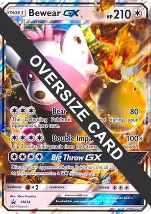 Image of Bewear GX (SM34) (Jumbo Card) [Sun & Moon: Black Star Promos]
