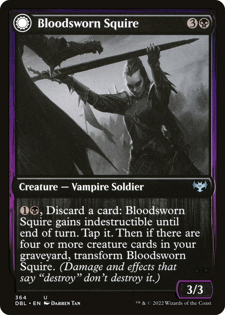 Image of Bloodsworn Squire // Bloodsworn Knight [Innistrad: Double Feature]