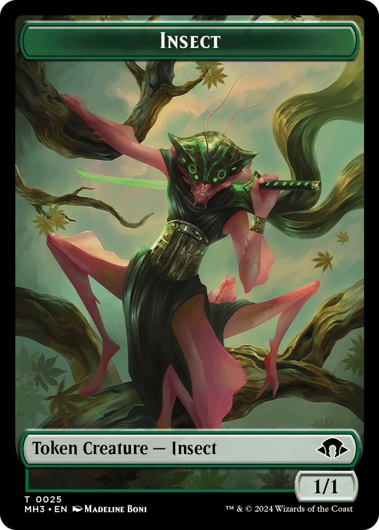 Image of Insect // Energy Reserve Double-Sided Token [Modern Horizons 3 Tokens]