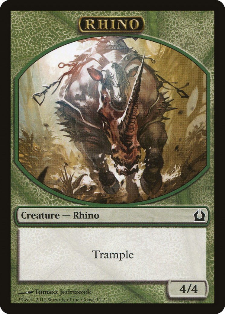 Image of Rhino Token [Return to Ravnica Tokens]
