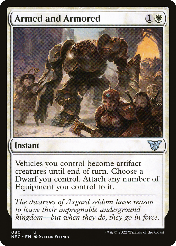 Image of Armed and Armored [Kamigawa: Neon Dynasty Commander]