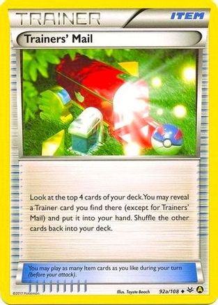 Image of Trainers' Mail (92a/108) (Alternate Art Promo) [XY: Roaring Skies]