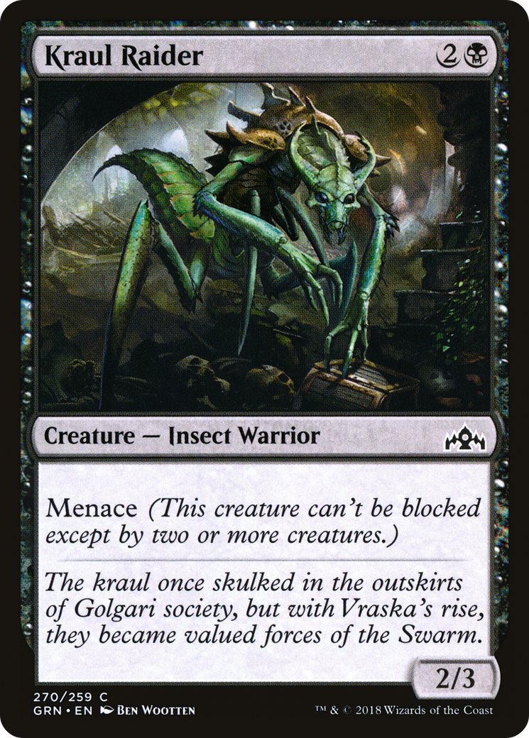 Image of Kraul Raider (GRN-270) - Guilds of Ravnica Foil