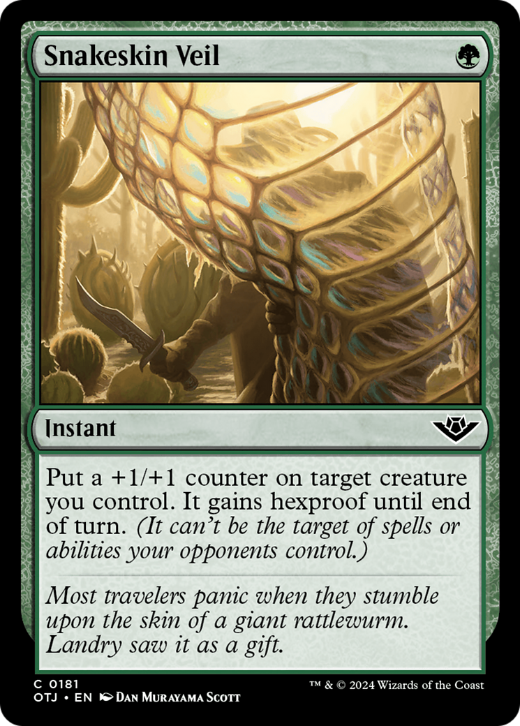 Image of Snakeskin Veil [Outlaws of Thunder Junction]