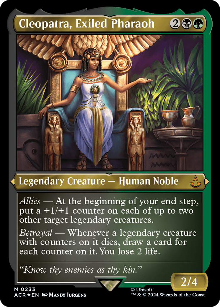 Image of Cleopatra, Exiled Pharaoh (Foil Etched) [Assassin's Creed]