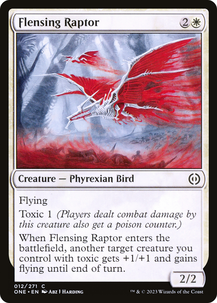 Image of Flensing Raptor [Phyrexia: All Will Be One]
