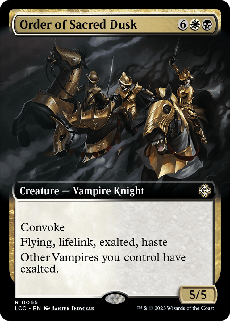 Image of Order of Sacred Dusk (Extended Art) [The Lost Caverns of Ixalan Commander]