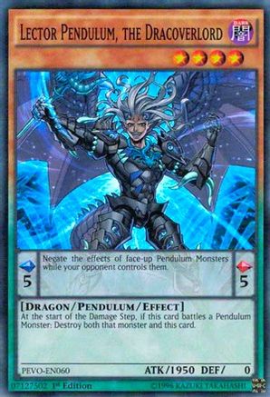 Image of Lector Pendulum, the Dracoverlord [PEVO-EN060] Super Rare