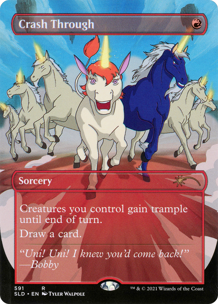 Image of Crash Through (Borderless) [Secret Lair Drop Promos]