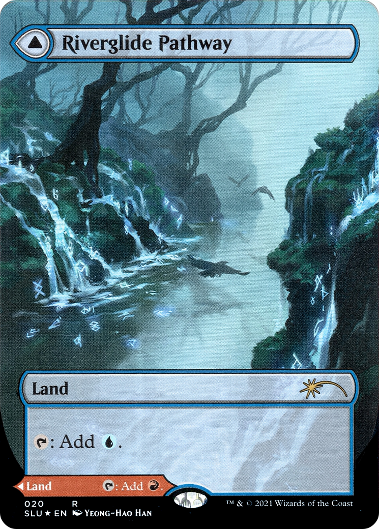 Image of Riverglide Pathway // Lavaglide Pathway (Borderless) [Secret Lair: Ultimate Edition]