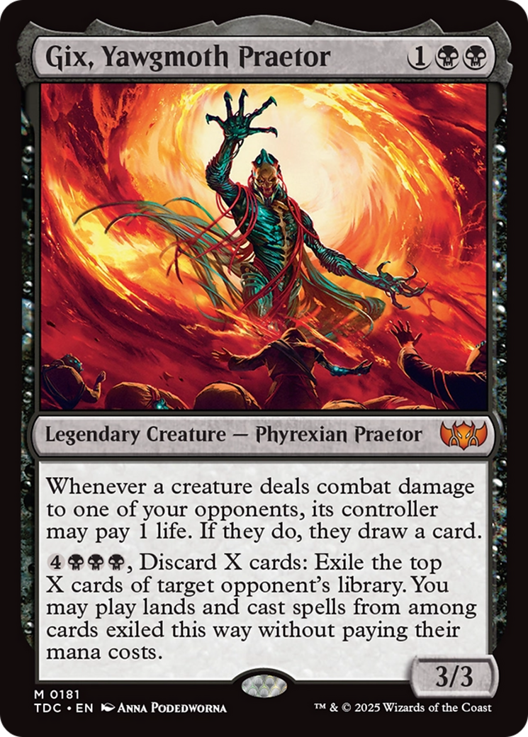 Image of Gix, Yawgmoth Praetor [Tarkir: Dragonstorm Commander]