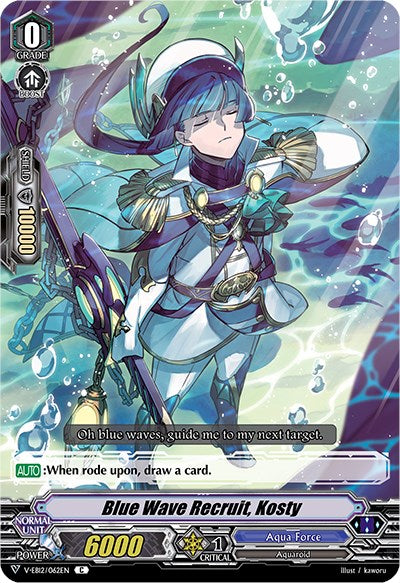 Image of Blue Wave Recruit, Kosty (V-EB12/062EN) [Team Dragon's Vanity]