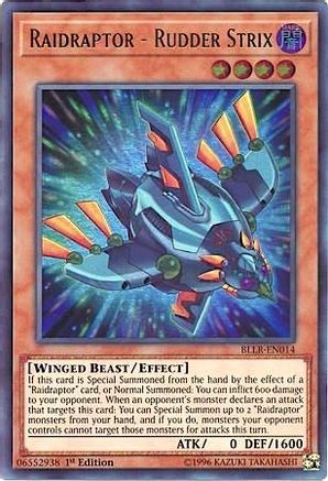 Image of Raidraptor - Rudder Strix [BLLR-EN014] Ultra Rare