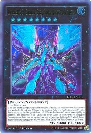 Image of Number 62: Galaxy-Eyes Prime Photon Dragon [BLLR-EN070] Ultra Rare