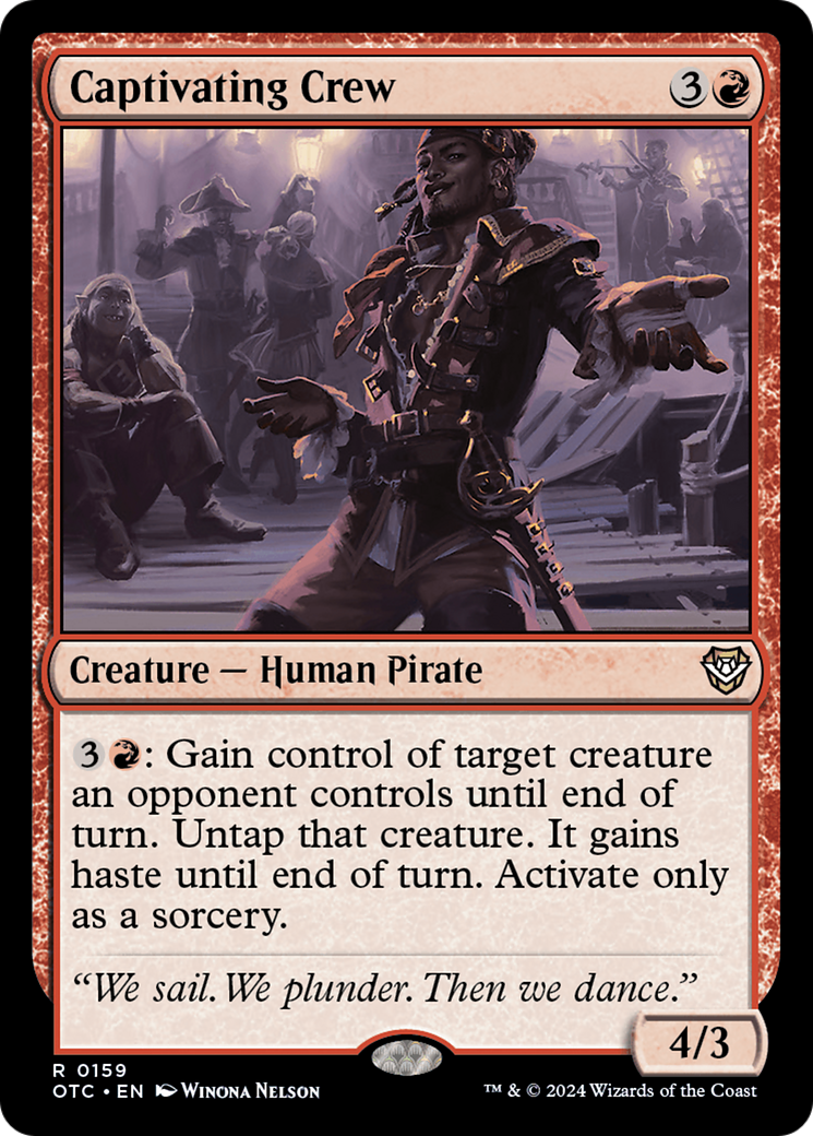 Image of Captivating Crew [Outlaws of Thunder Junction Commander]