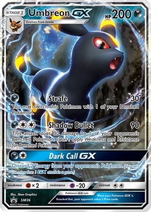 Image of Umbreon GX (SM36) [Sun & Moon: Black Star Promos]