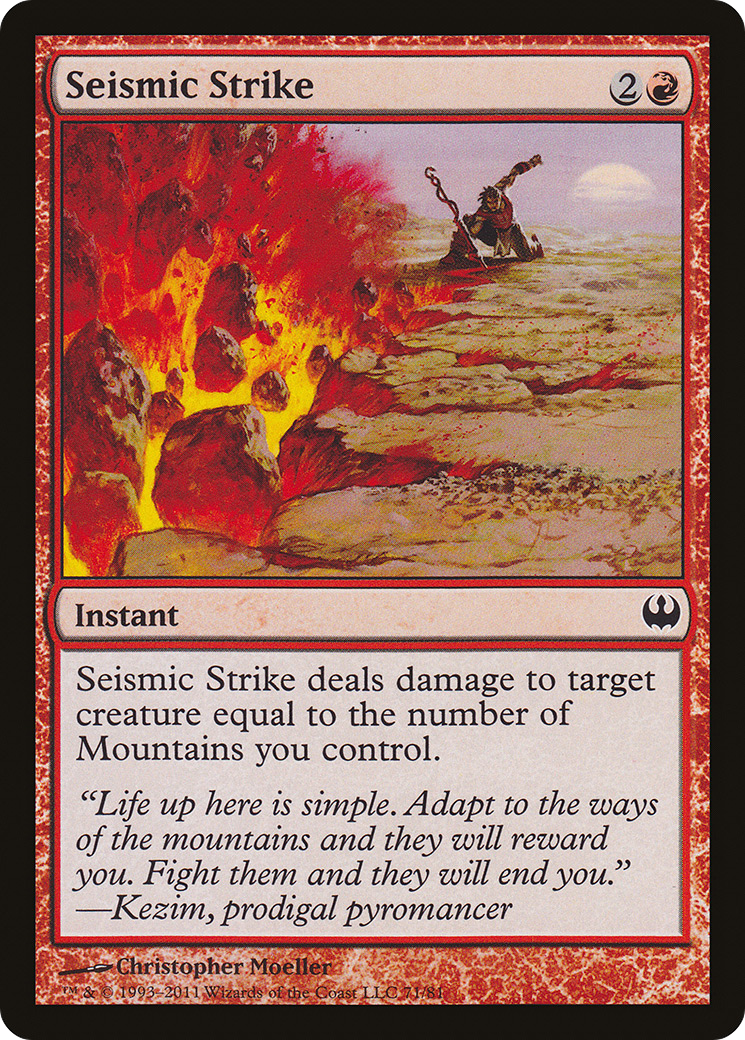Image of Seismic Strike [Duel Decks: Knights vs. Dragons]