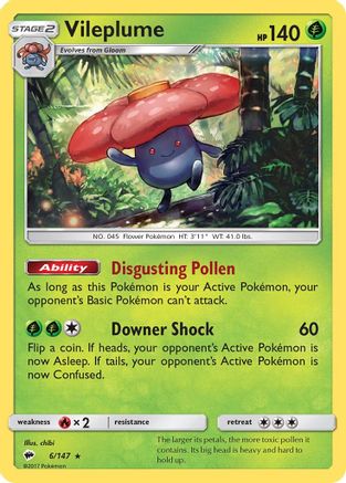 Image of Vileplume (6/147) [Sun & Moon: Burning Shadows]