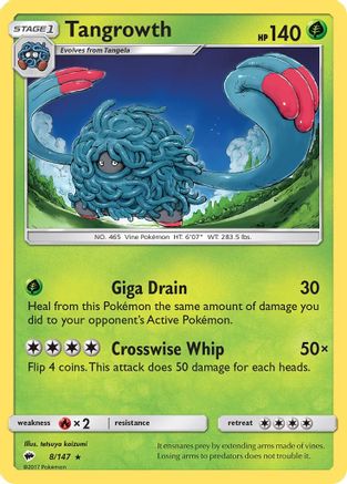 Image of Tangrowth (8/147) [Sun & Moon: Burning Shadows]