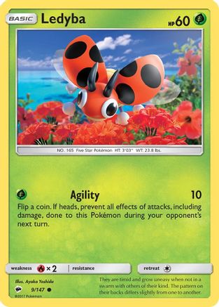Image of Ledyba (9/147) [Sun & Moon: Burning Shadows]