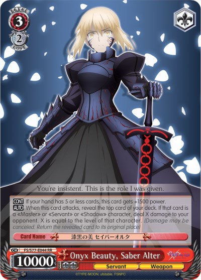 Image of Onyx Beauty, Saber Alter (FS/S77-E044 RR) [Fate/Stay Night [Heaven's Feel] Vol.2]