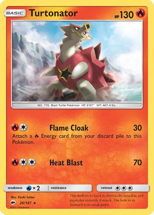 Image of Turtonator (26/147) [Sun & Moon: Burning Shadows]