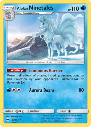 Image of Alolan Ninetales (28/147) [Sun & Moon: Burning Shadows]