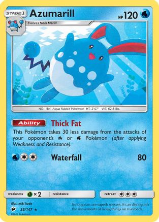 Image of Azumarill (35/147) [Sun & Moon: Burning Shadows]