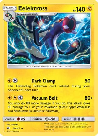 Image of Eelektross (46/147) [Sun & Moon: Burning Shadows]