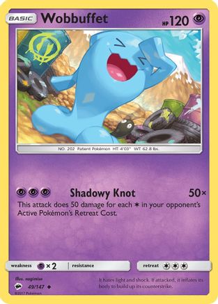 Image of Wobbuffet (49/147) [Sun & Moon: Burning Shadows]