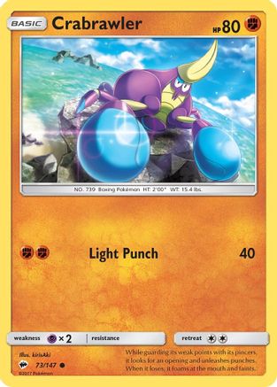 Image of Crabrawler (73/147) [Sun & Moon: Burning Shadows]