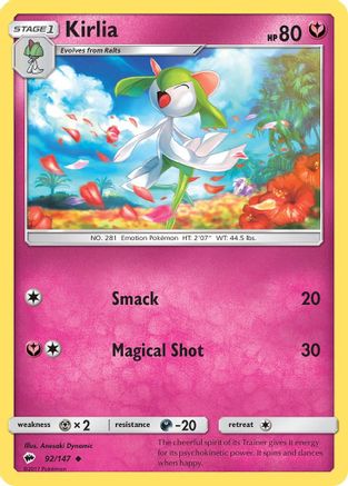 Image of Kirlia (92/147) [Sun & Moon: Burning Shadows]