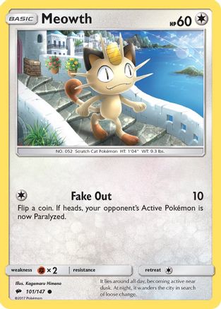Image of Meowth (101/147) [Sun & Moon: Burning Shadows]