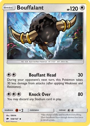 Image of Bouffalant (108/147) [Sun & Moon: Burning Shadows]