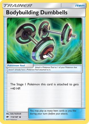 Image of Bodybuilding Dumbbells (113/147) [Sun & Moon: Burning Shadows]