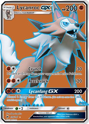 Image of Lycanroc GX (136/147) [Sun & Moon: Burning Shadows]