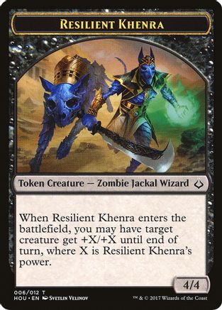 Image of Resilient Khenra // Cat Double-Sided Token (HOU-6 // 16) - Hour of Devastation