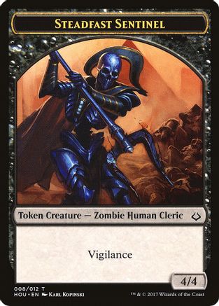 Image of Steadfast Sentinel // Cat Double-Sided Token (HOU-8 // 16) - Hour of Devastation