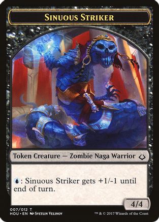 Image of Sinuous Striker // Zombie Double-Sided Token (HOU-7 // 20) - Hour of Devastation