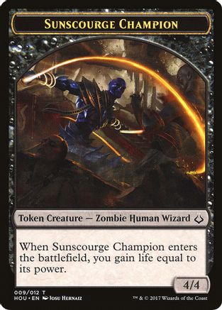 Image of Sunscourge Champion // Zombie Double-Sided Token (HOU-9 // 20) - Hour of Devastation