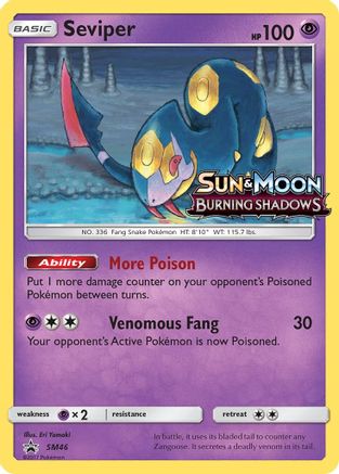 Image of Seviper (SM46) [Sun & Moon: Black Star Promos]