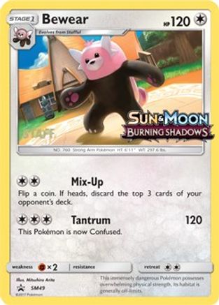 Image of Bewear (SM49) (Staff Prerelease Promo) [Sun & Moon: Black Star Promos]